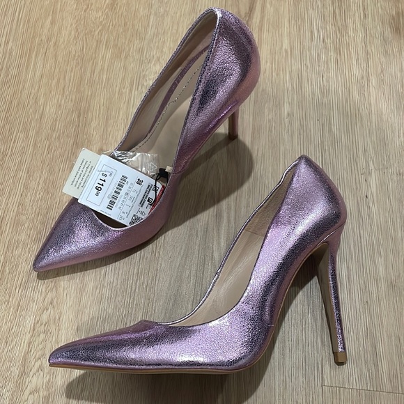 Zara Shoes - Metallic Pink Pumps